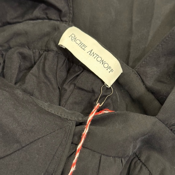 NWT rachel antonoff black fit & flare, low cut party dress size 4 - Picture 3 of 8